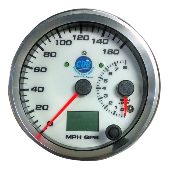 4" GPS Speedometer/Tachometer w/Turn Signal & High Beam Indicators